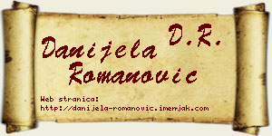 Danijela Romanović vizit kartica